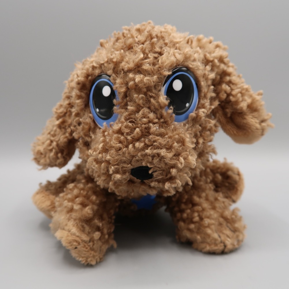 Little Tikes Rescue Tails Golden doodle 5" Plush Dog Puppy Blue Collar